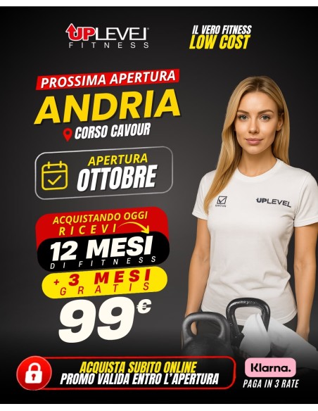 Prevendita Andria 12 mesi +3 Gratis 99€