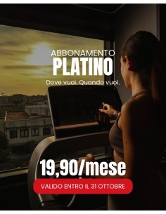 ABB PLATINO - 12 MESI A 19,90€ AL MESE - ACCESSO A TUTTE LE SEDI UP LEVEL D'ITALIA