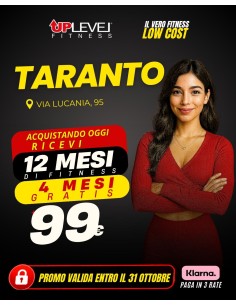Taranto -  ABB. OPEN - 12 Mesi + 4 mesi gratis a 99€ - Accessi illimitati