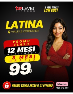 Latina -  ABB. OPEN - 12 Mesi + 3 mesi gratis a 99€ - Accessi illimitati