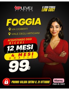 Foggia 2 -  ABB. OPEN - 12 Mesi + 4 mesi gratis a 99€ - Accessi illimitati