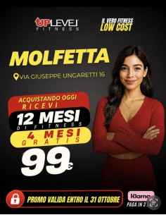 Molfetta -  ABB. OPEN - 12 Mesi + 4 mesi gratis a 99€ - Accessi illimitati