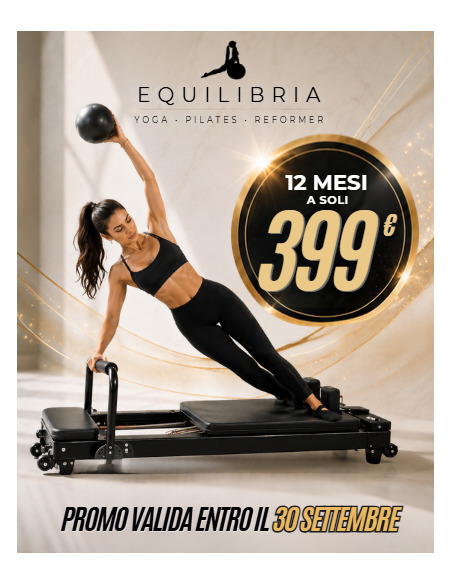 Equilibria Salerno - 12 mesi a 399€  - 3 ingressi a settimana (max 2 reformer)