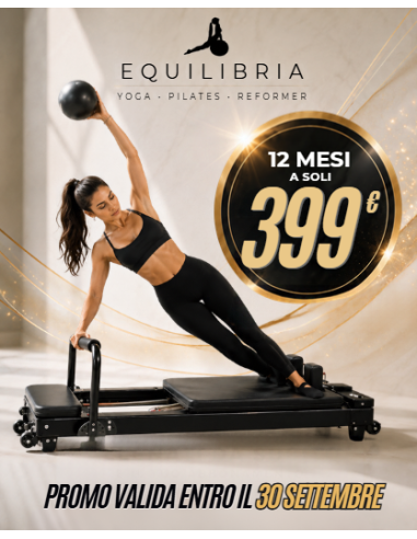 Equilibria Napoli, Via Epomeo - 12 mesi a 399€  - 3 ingressi a settimana (max 2 reformer)