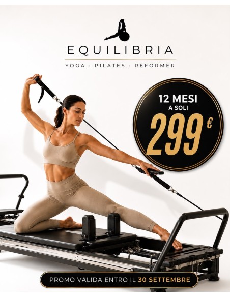 Prevendita Mercogliano -  12 mesi a 299€  - 2 ingressi a settimana (max 1 reformer)