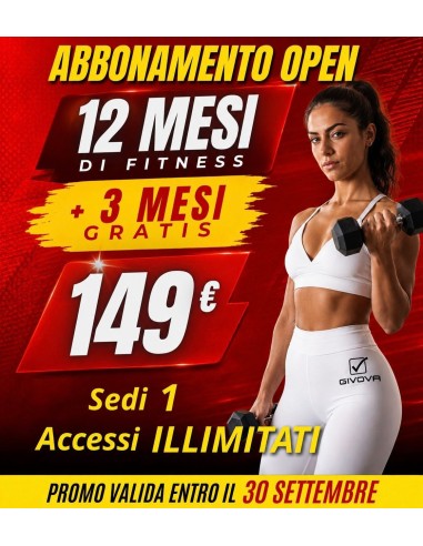 Messina  - ABB. OPEN - 12 mesi + 3 MESI GRATIS a 149€
