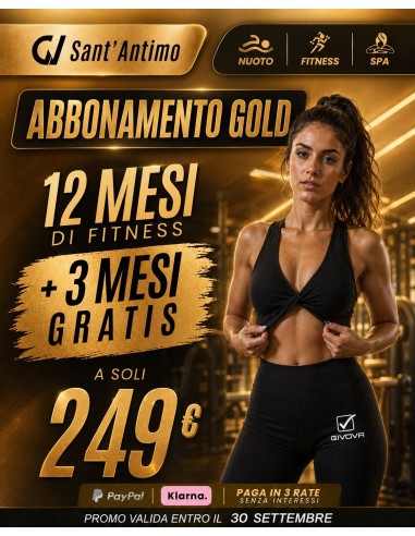 GOLDEN VILLAGE di Sant'Antimo - GOLD 12 mesi + 3 MESI GRATIS a 249€  -  Accessi Illimitati