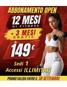 Orta di Atella - ABB. OPEN - 12 mesi  +3 MESI GRATIS a 149€
